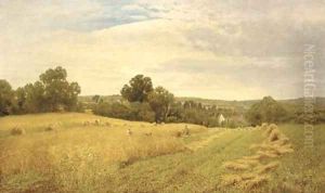 Haymaking by John Clayton Adams