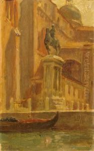 Canal A Venise by Eugene Thirion