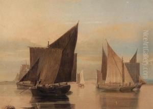 Boats Becalmed On The Yare