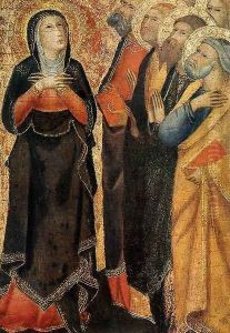 Ascension of Christ (detail) 1355 by di Vanni d'Andrea Andrea