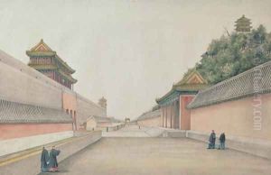 The Imperial Palace in Peking, from a collection of Chinese Sketches, 1804-06
