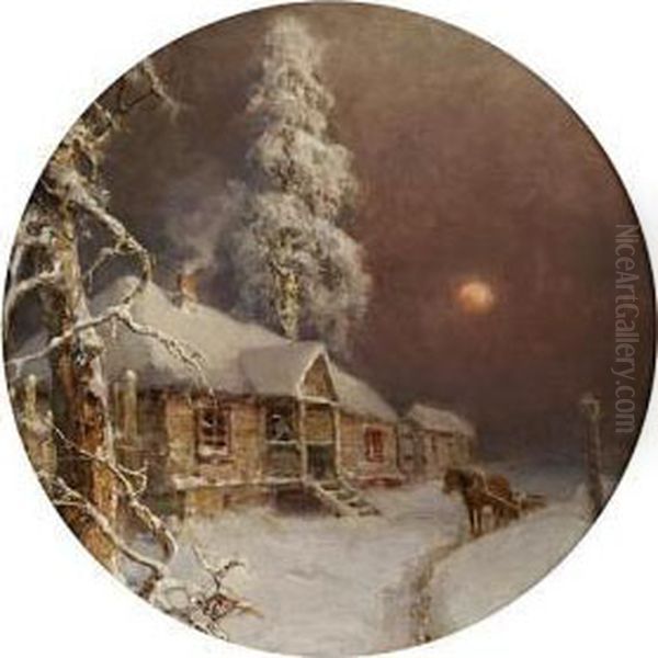 Returning From Wood-winter - view 1