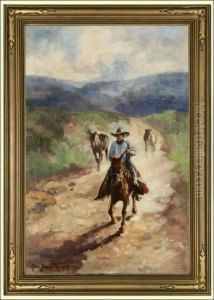 Cowboy Riding by Alice Blair Thomas