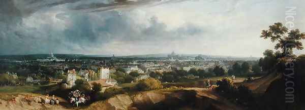 View of Paris from Montmartre 1829 - view 1