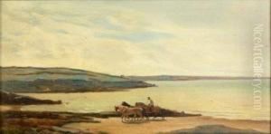 Les Chevaux Sur La Plage De Pornic by Felix Thomas