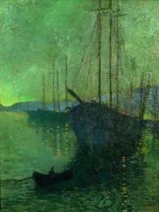 Harbor Nocturne by George Housman Thomas