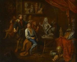 In The Sculptor's Studio by Gerard Thomas