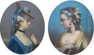 Portrait Of Girl In Blue