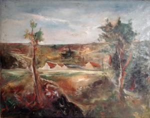 Paysage A La Ferme by Jean-Francois Thomas