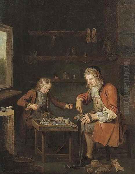 A shoemaker and his apprentice - view 1