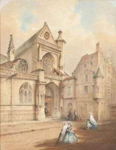 Femmes Devant Saint Germain L'auxerrois