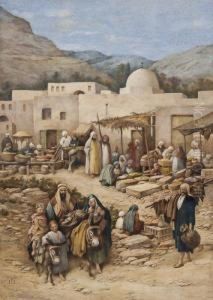 Middle Eastern Village Scene