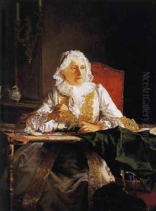 Madame Crozat 1754 by Jacques-Andre-Joseph Aved