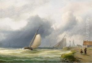 Sailingvessels Offshore by Pieter Hendrik Thomas
