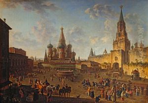 Red Square, Moscow 1801 by Fedor Yakovlevich Alekseev