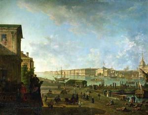 The Admiralty and the Winter Palace viewed from the Military College 1794 by Fedor Yakovlevich Alekseev