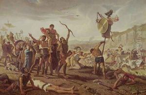 Marius triumphing over the Cimbri