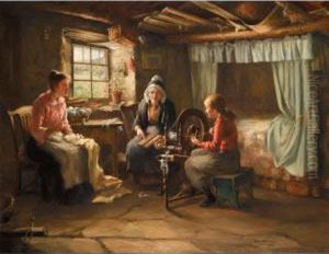 Domestic Scene, Highland Interior Domestic Scene, Highland Interior