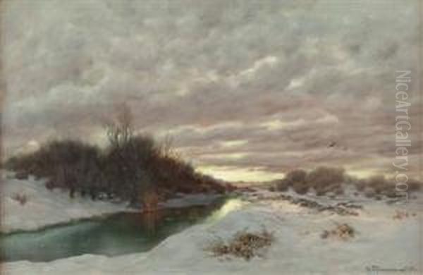 Winterlandschaft Am Abend - view 1