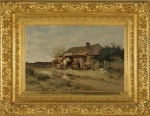 Blacksmith Shop by Alfred Wordsworth Thompson