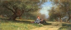 Country Couple by Alfred Wordsworth Thompson