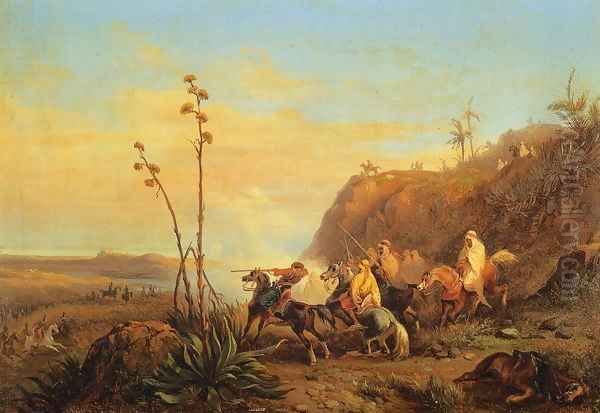 Arabs on Horseback - view 1