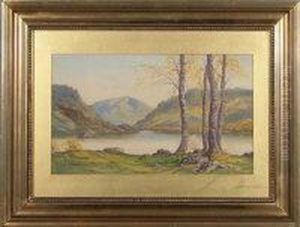 "ullswater" - A View In Autumn by Edward H. Thompson