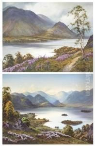 'foxgloves, Bassenthwaite Lake And Skiddawfrom The Wythop Fell' by Edward H. Thompson