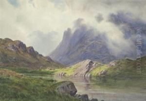 Great Gable From Sprinkling Tarn, Seathwaite Fell by Edward Horace Thompson