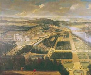 View of the Chateau and Gardens of St. Cloud