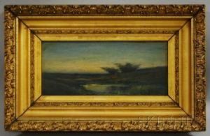 Marsh View At Dusk by Frederic Louis Thompson