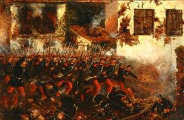Advance Of The French At Bougival - view 1