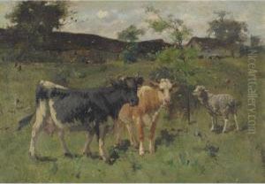 Farmyard by Harry Ives Thompson