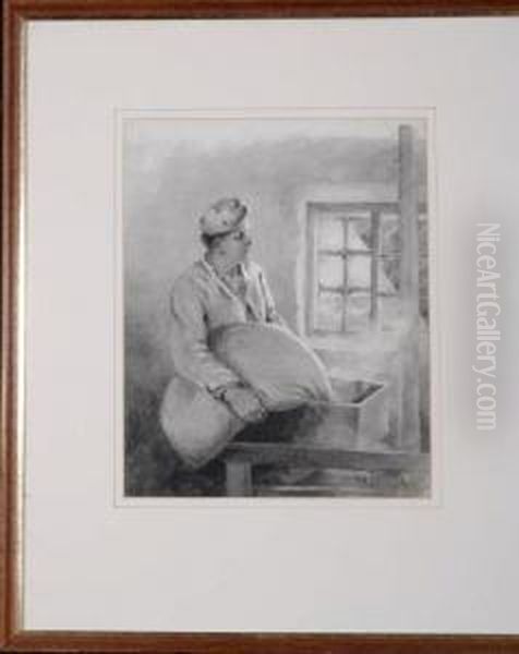A Miller Emptying A Sack Into A Hopper - view 1