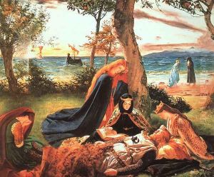 The Death of King Arthur, 1800s by James Archer