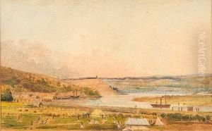 A Game Of Cricket Near Bideford, Devon