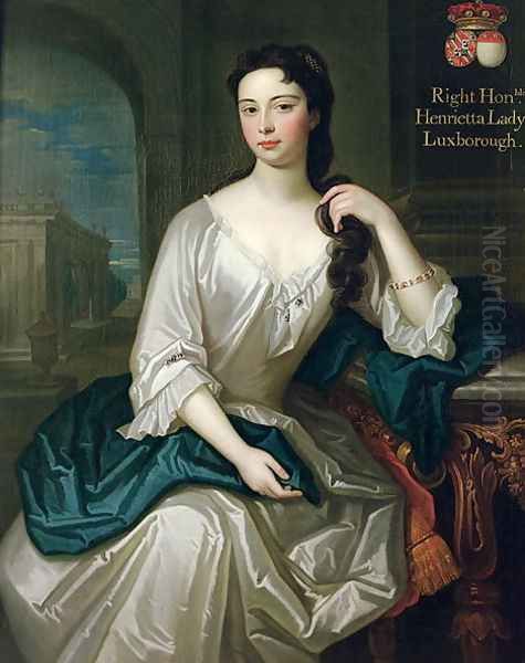 Portrait of Henrietta, daughter of Henry, 1st Viscount St. John, married in 1727 Robert Knight, created Baron Luxborough of Shannon in 1745 - view 1