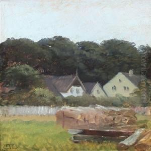 Houses In Skotterup by August Carl Vilhelm Thomsen