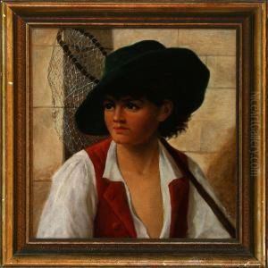 Italian Fishing Boy by August Carl Vilhelm Thomsen