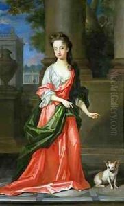 Portrait of a Young Girl with a Pekinese