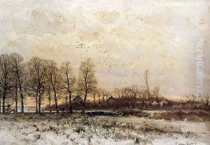 Zonsondergang by Louis Apol