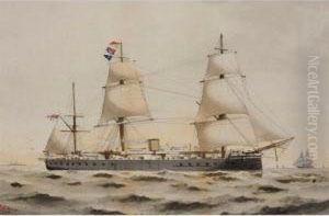 A Naval Vessel; A Study Of A Yacht by John Knighton Thomson