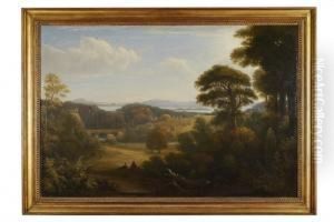 Distant View Of Edinburgh From Donibristle by John, Rev. Thomson Of Duddingston