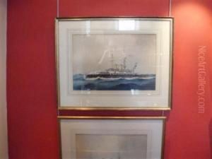 Study Of A First World War Warship by William Mackenzie Thomson