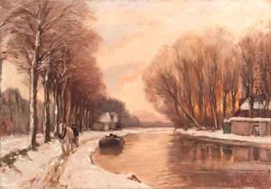 A ship-canal in winter