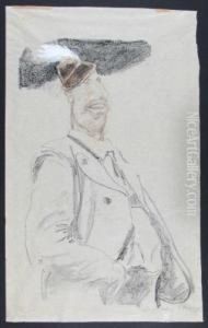 Mann Mit Tirolerhut by Eduard Thony