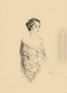 Damenportrait by Wilhelm Thony