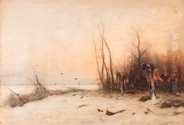 Winter sunset - view 1