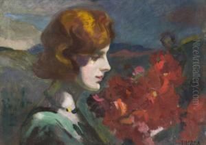 Femme De Profil by Janos Thorma
