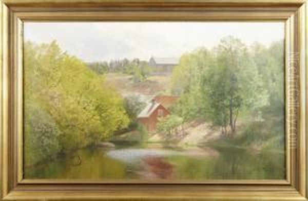 Insjolandskap Med Stuga - view 1